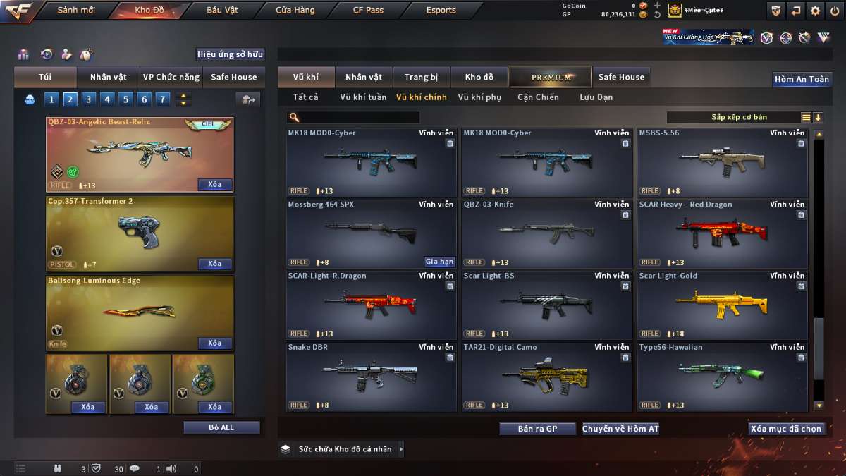 shop acc cf uy tin gia re